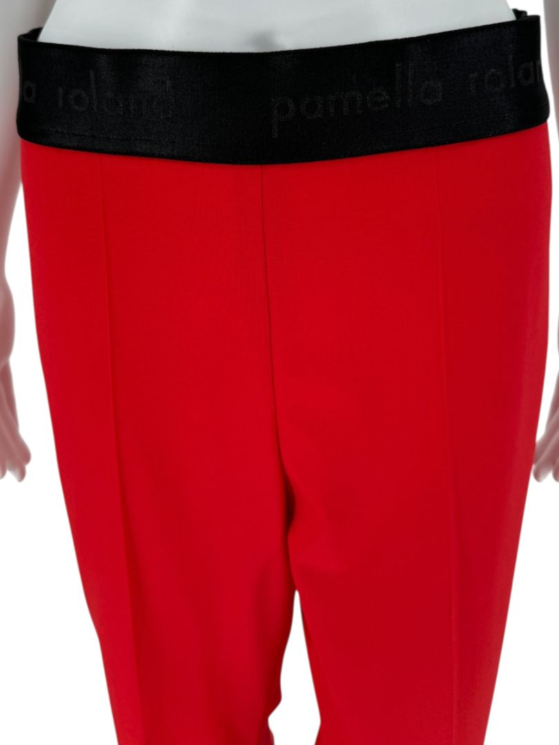 Pamella Roland Red Crystal Embellished Pocket Pant Suit – Large