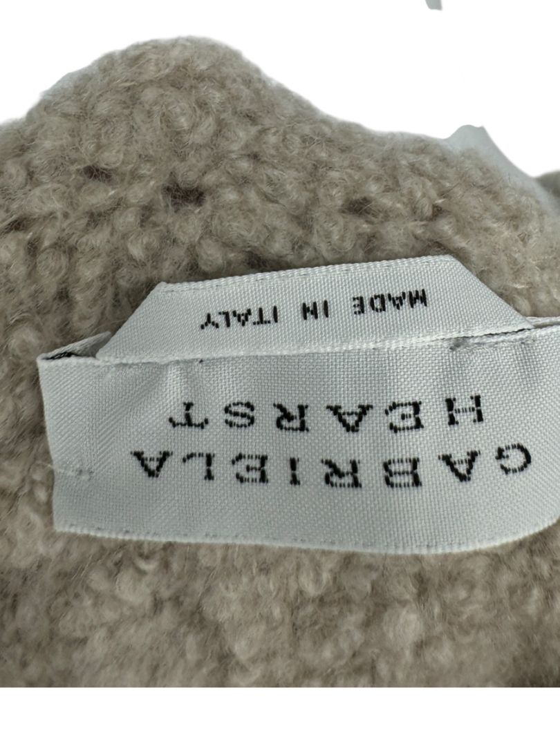 Gabriela Hearst Beige Bouclé Cashmere-Silk Cardigan – Size L