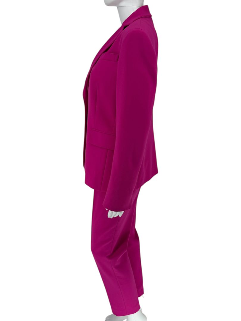 Akris Punto Fuchsia Blazer & Tapered Pant Suit Set – Size 12