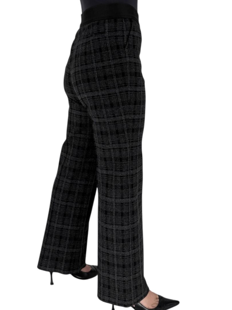 A-K-R-I-S Punto Charcoal Glen Plaid Blazer & Pants Set – Size 10