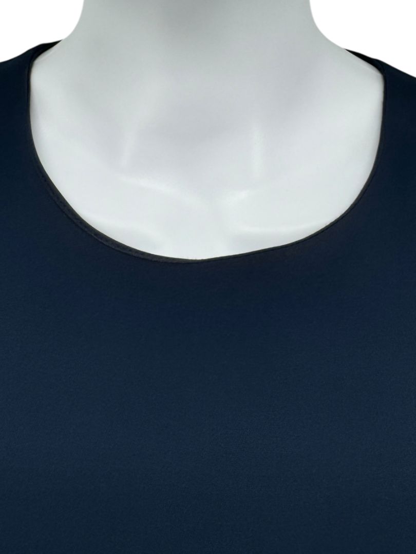 Lisa Perry x Barneys New York Navy Ruffle Short Sleeve Mini Dress – Size 2