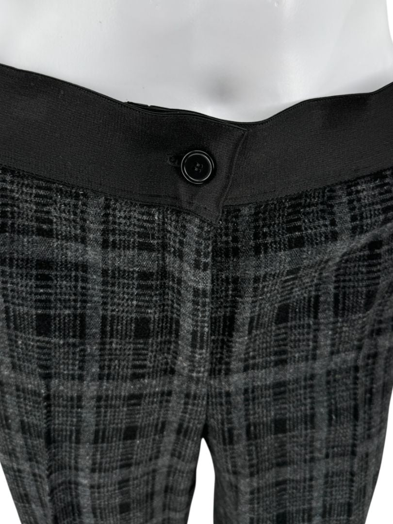 A-K-R-I-S Punto Charcoal Glen Plaid Blazer & Pants Set – Size 10