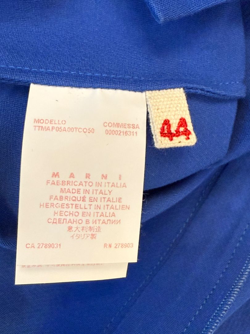 Marni Cobalt Blue Sleeveless Tunic/Blouse – Size IT 44