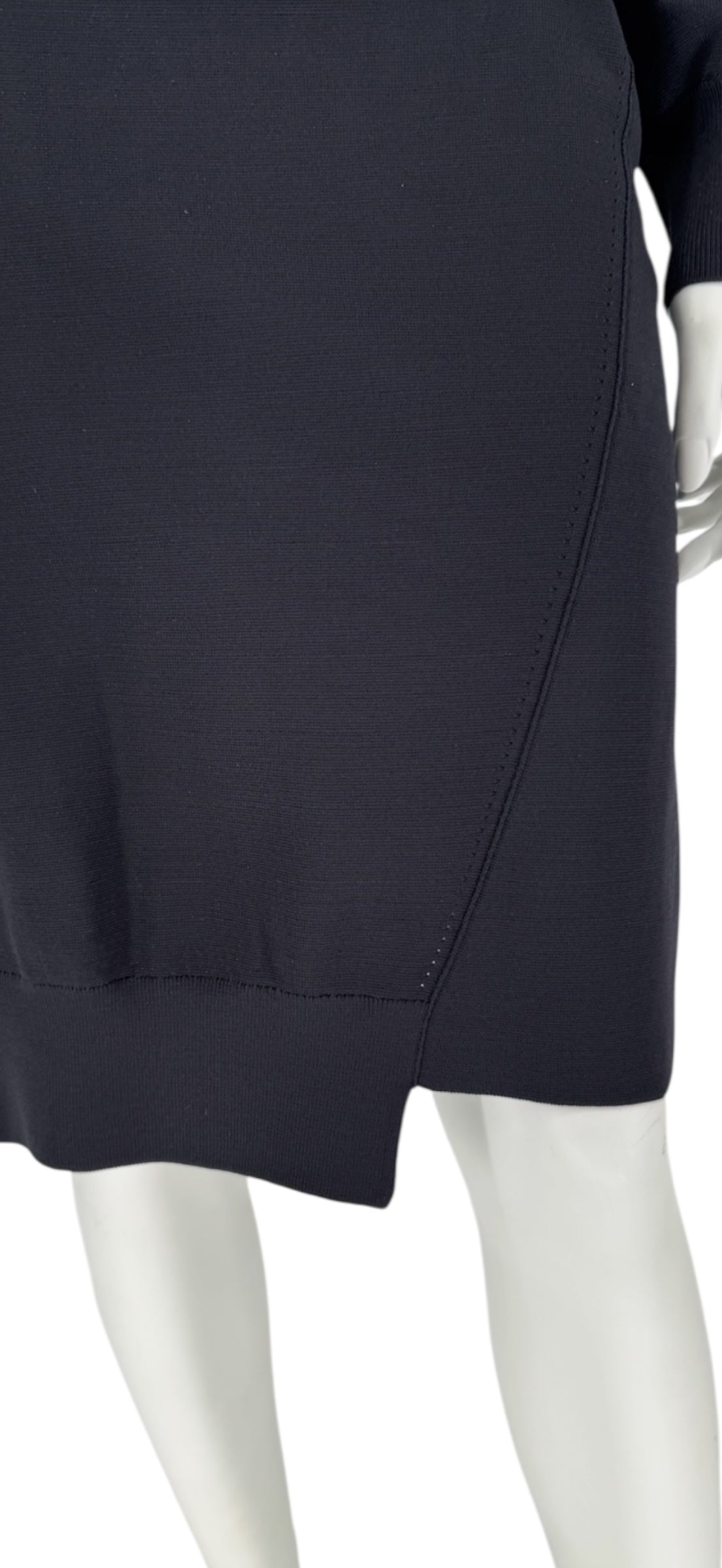 Burberry Black Knit V-Neck Dress – Size XL