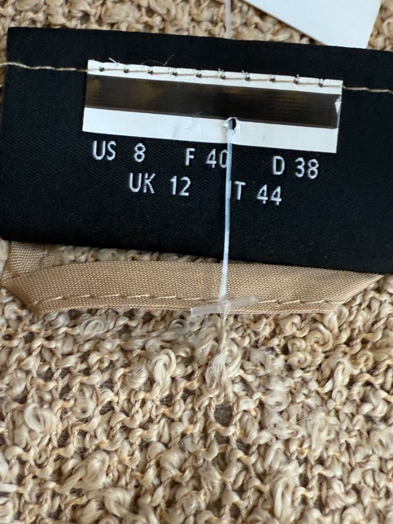 Akris Beige Bouclé Utility Jacket – Size 8