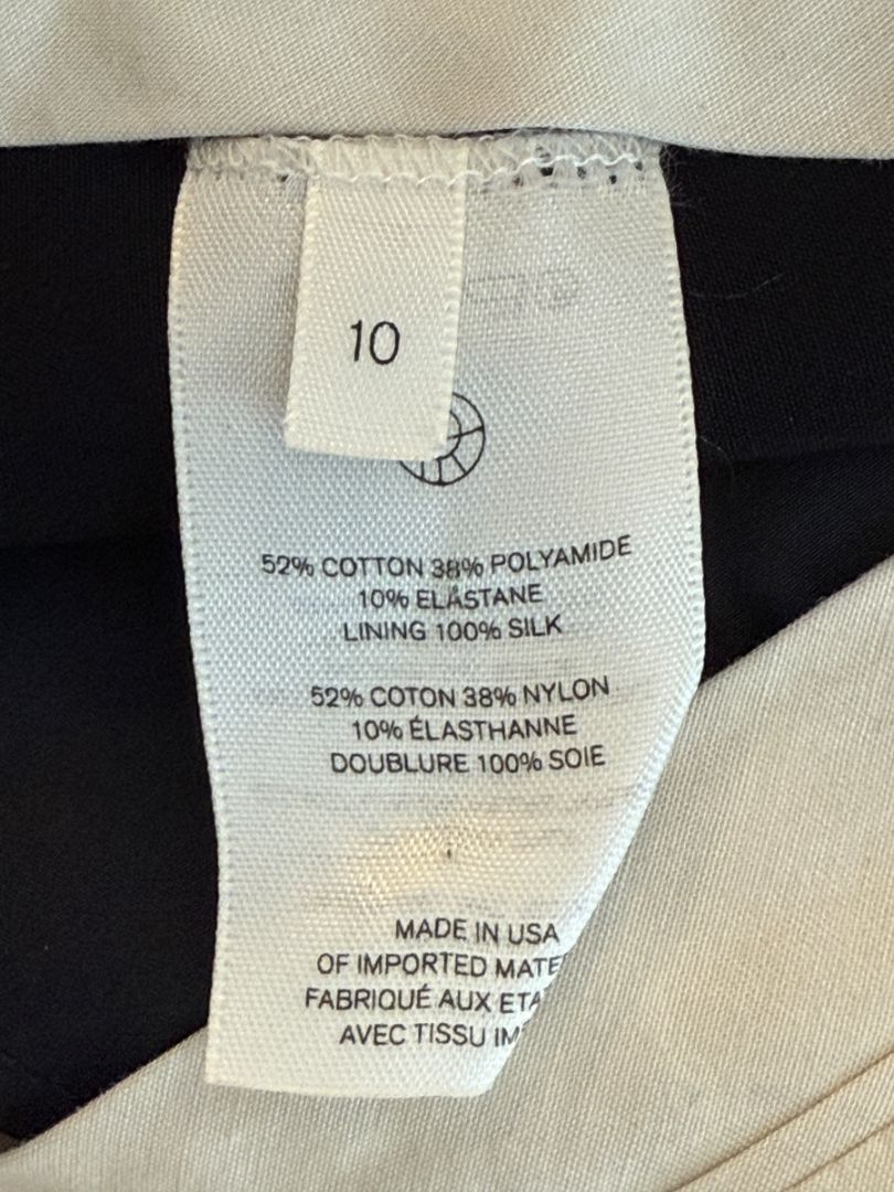 The Row Black Cotton-Blend Slim Trousers – Size US 10