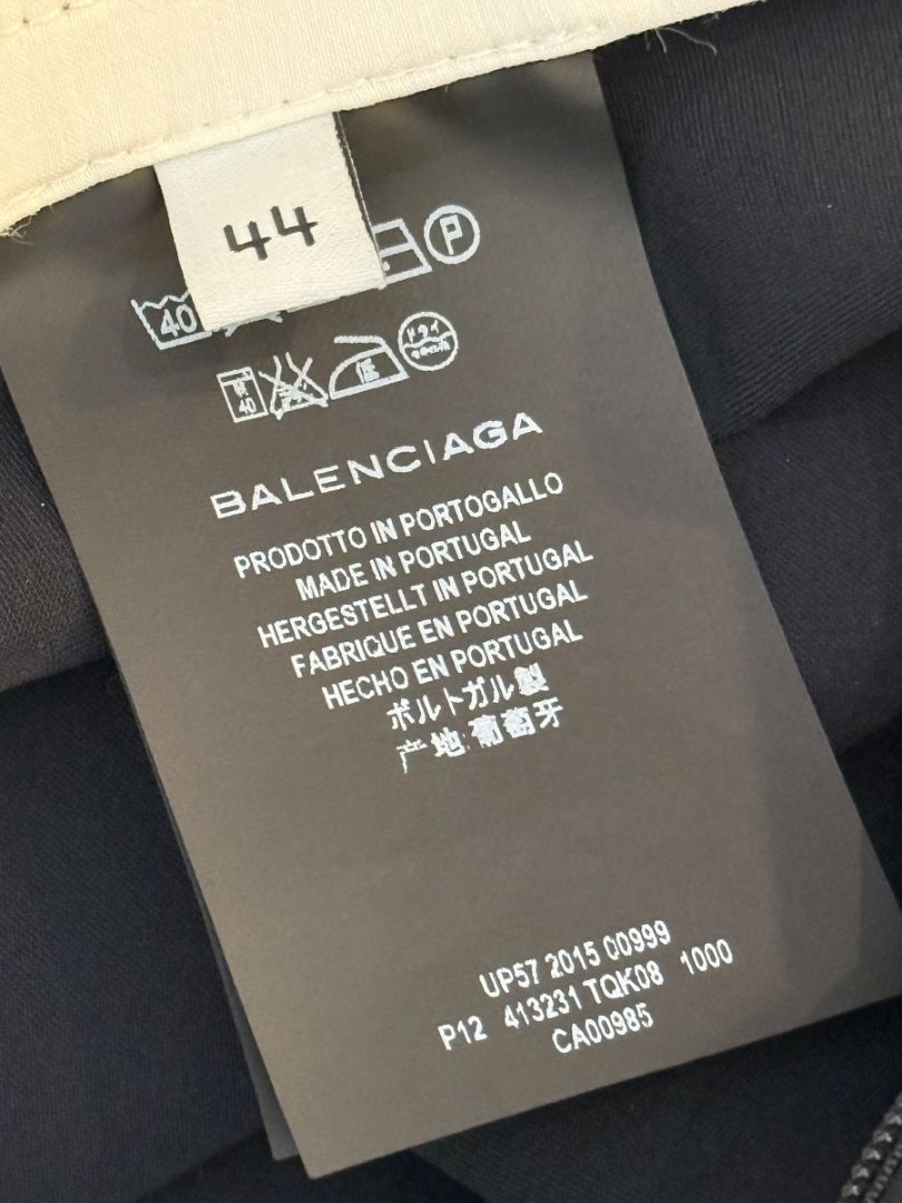 Balenciaga Black Slim-Fit Cropped Trousers – Size IT 44 (FR 40 / US 8 / UK 12)