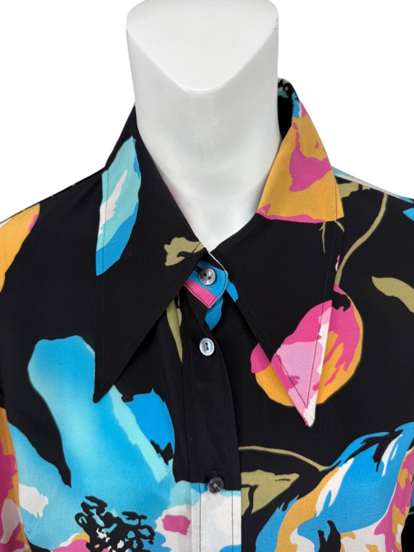 Dolce & Gabbana D&G Floral Silk Blouse – Size IT 48 / FR 44 / US 12