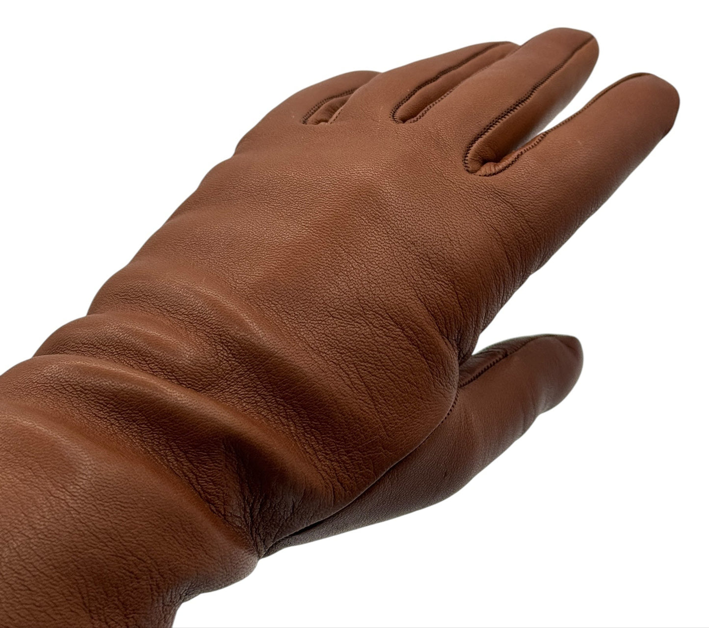 Loro Piana "Max" Gloves - Caramel - Size M