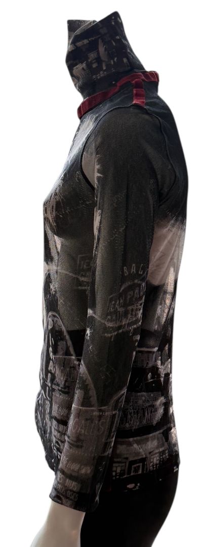 Jean Paul Gaultier “Pigalle” Paris Mesh Top – Size L