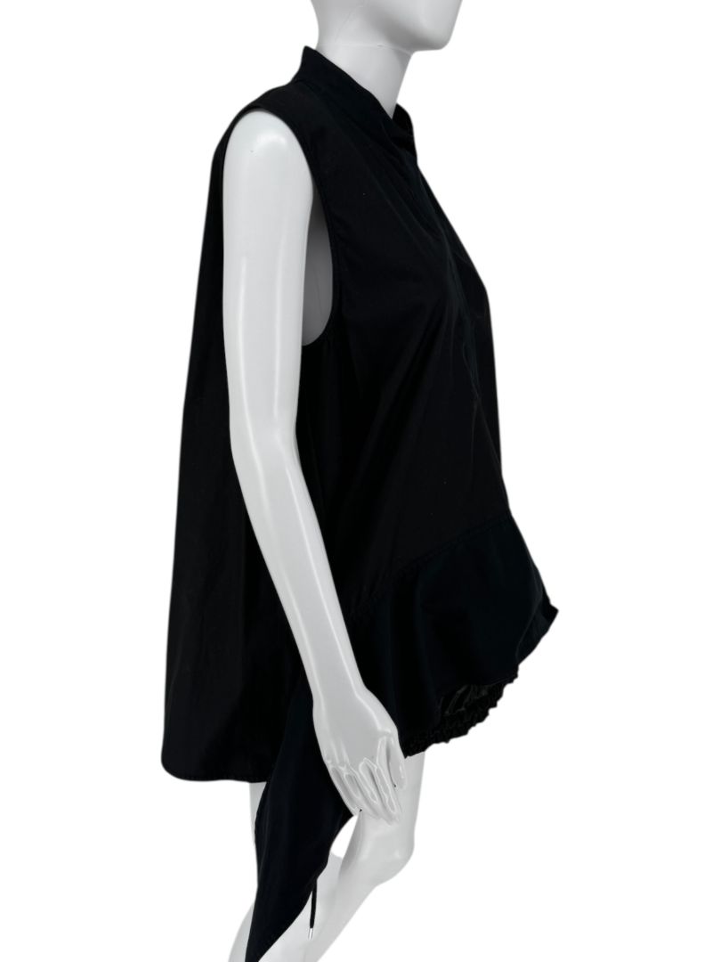 Paco Rabanne Sleeveless High-Low Cinch Hem Shirt - Size 40 FR