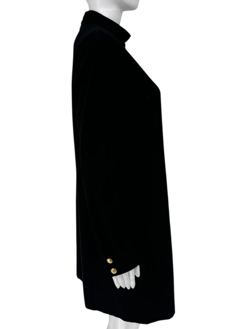 Celine Wool Dress with Gold Buttons - Size 12