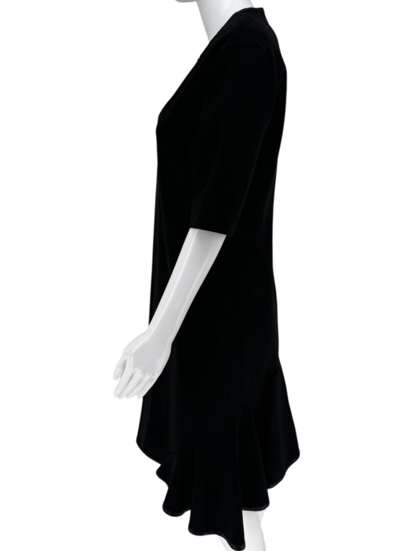 Givenchy Fluted Hem Satin-Trim Dress - Size 44