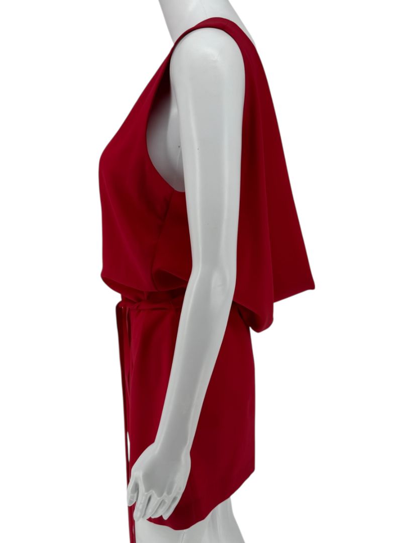 Moschino Cheap and Chic Red Drape-Back Mini Dress – Size 8 (IT 42)