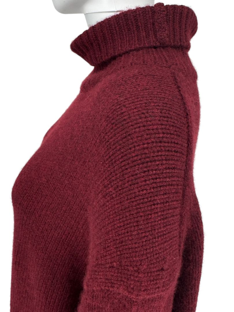 NWT Celine Bordeaux Cashmere Turtleneck Sweater – Size S