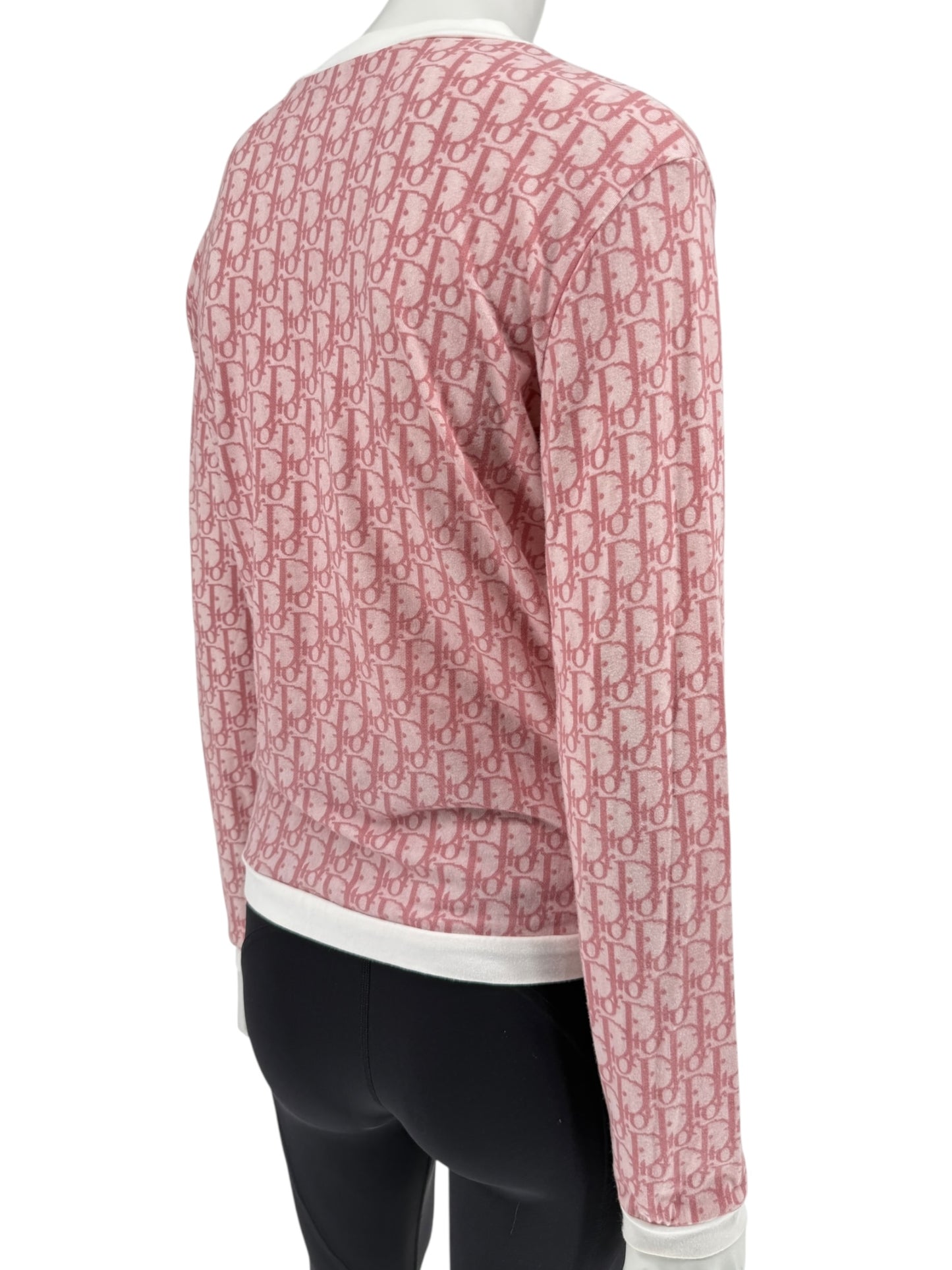 Christian Dior by John Galliano Diorissimo V-Neck Long Sleeve Shirt – Size FR 44