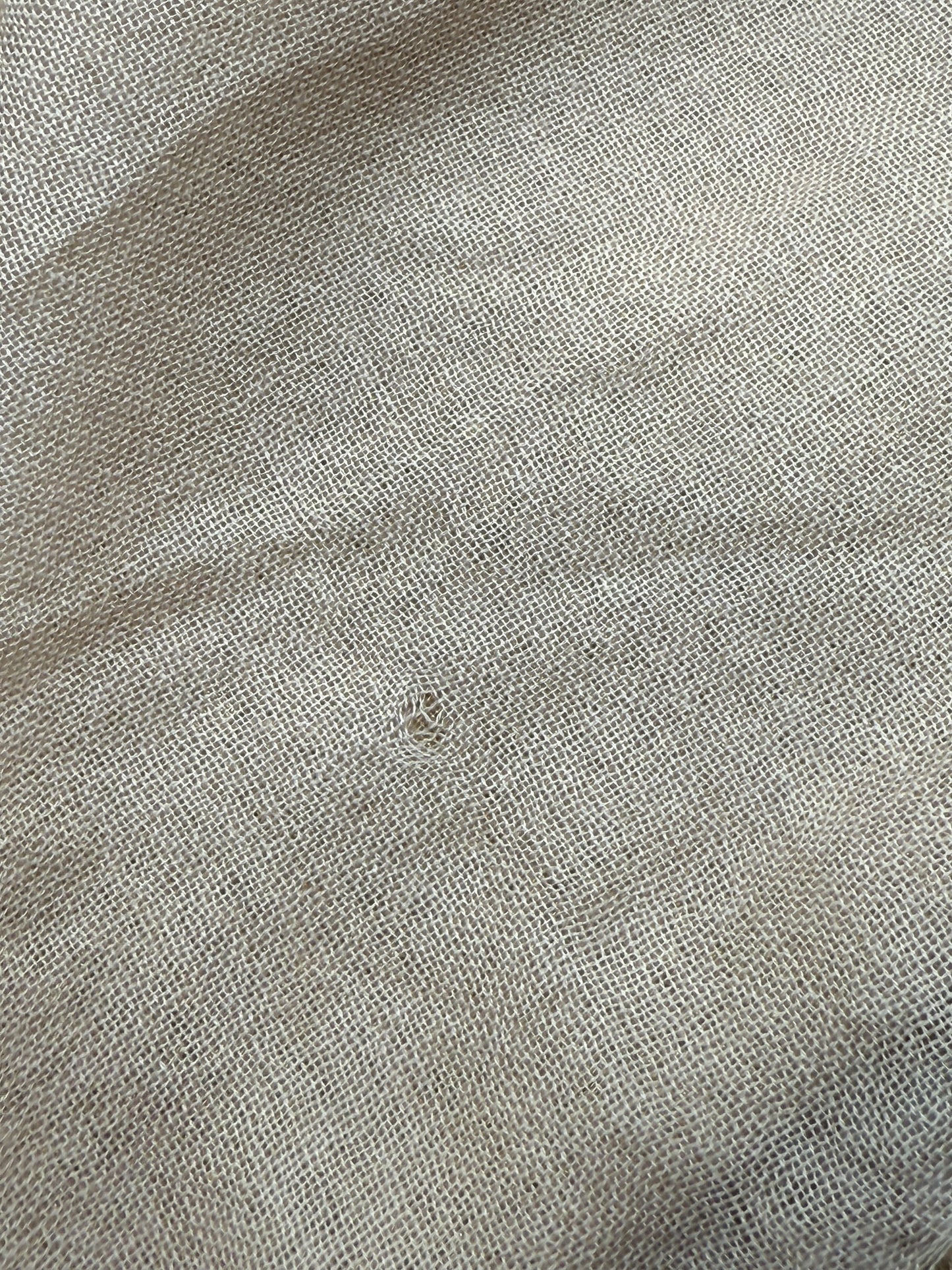 Brunello Cucinelli Beige Cashmere & Silk Fringed Scarf – 45" x 45"