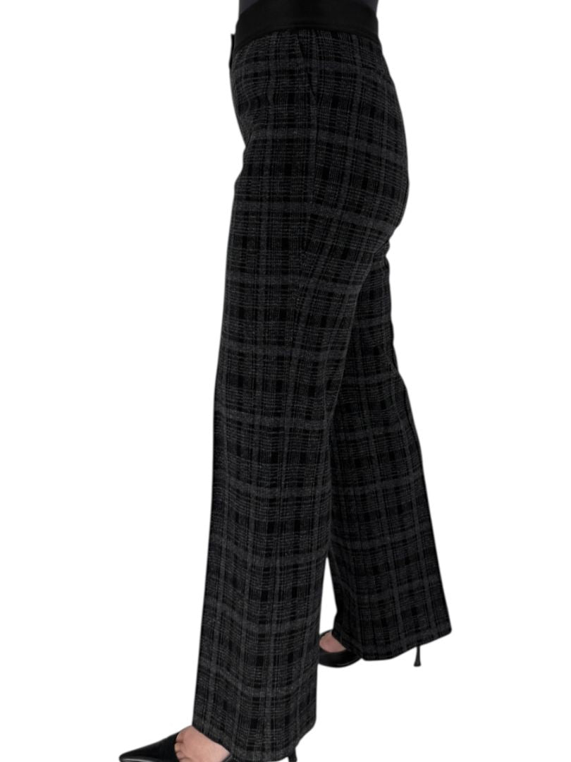 A-K-R-I-S Punto Charcoal Glen Plaid Blazer & Pants Set – Size 10