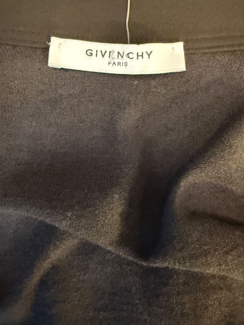 Givenchy Soft Black/Charcoal Drape Cardigan – Size S