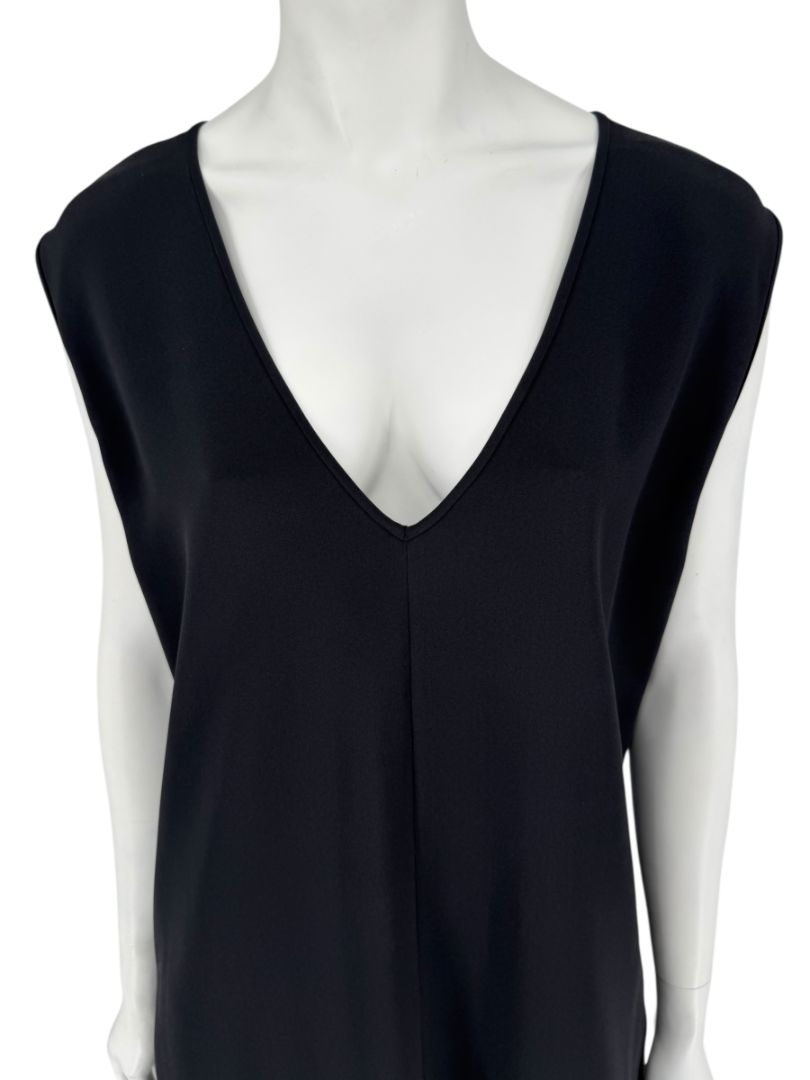 Maria Cornejo Black Silk Sleeveless Dress – Size 10