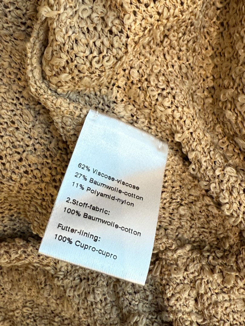 Akris Beige Bouclé Utility Jacket – Size 8