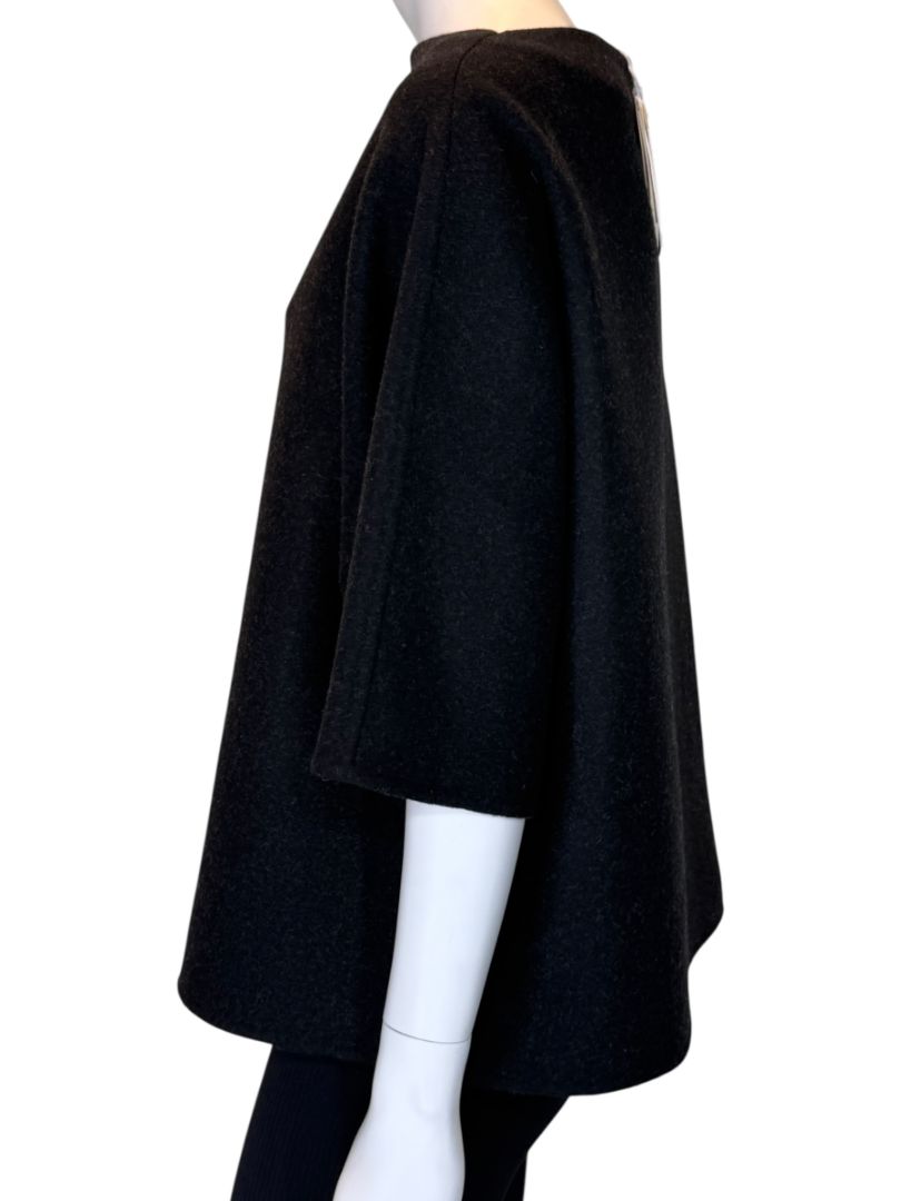 The Row Black Mélange Wool-Blend Top – Size Small