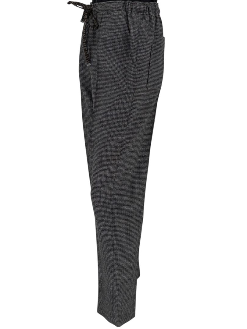 Fendi Roma Grey Wool-Blend Checked Pantsuit – Size IT 42 (Jacket) / IT 40 (Pants)