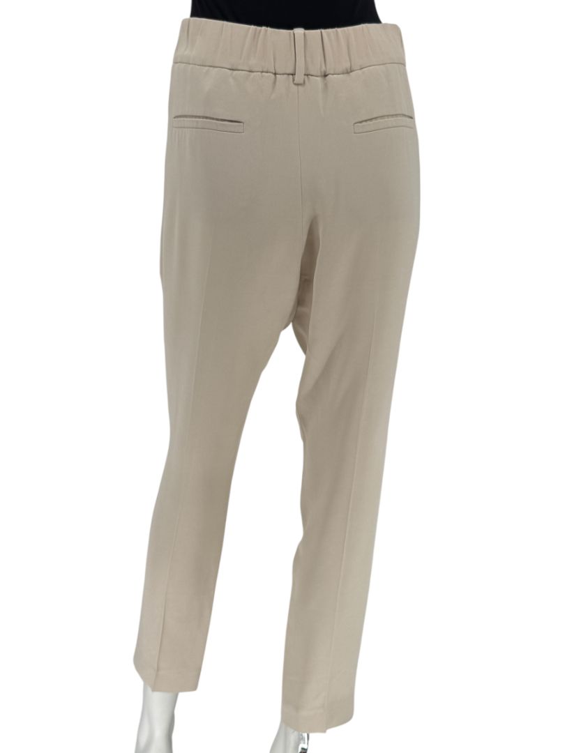 Brunello Cucinelli Beige Cropped Trousers - IT 44