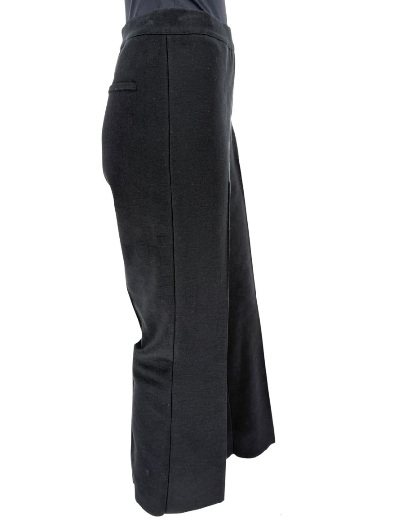 High Sport Black Cotton-Blend Kick Cropped Pants – Size L- NWT