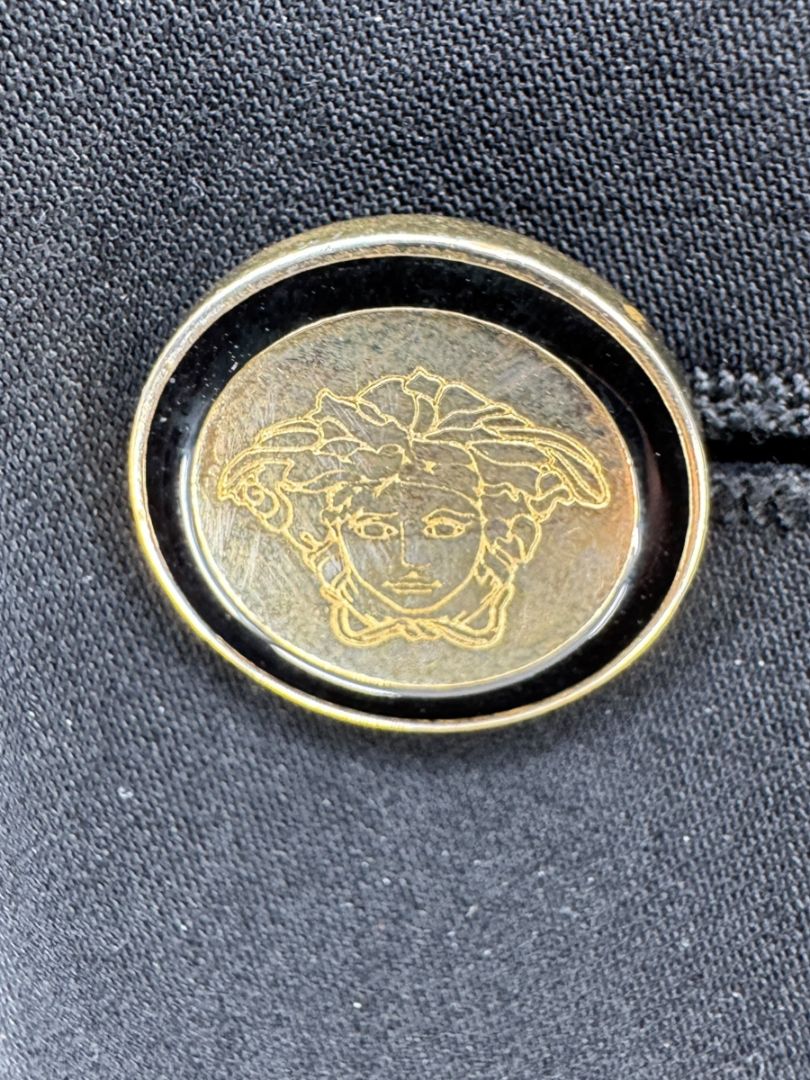 Versace Jeans Couture Black Wool Blend Blazer – Size IT 50 (US 40)
