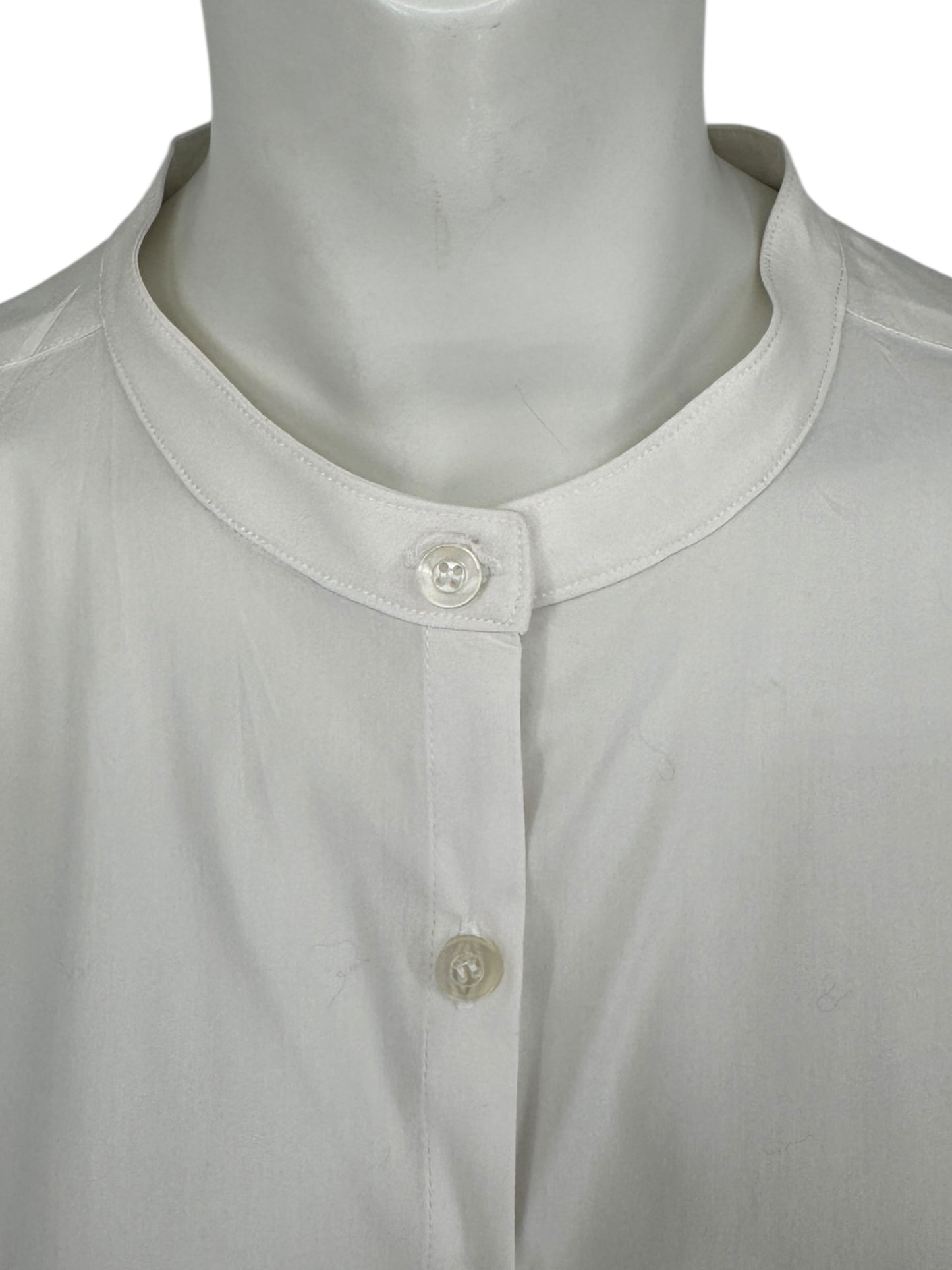 Jennifer Trosyian White Long Shirt Dress – Size 10