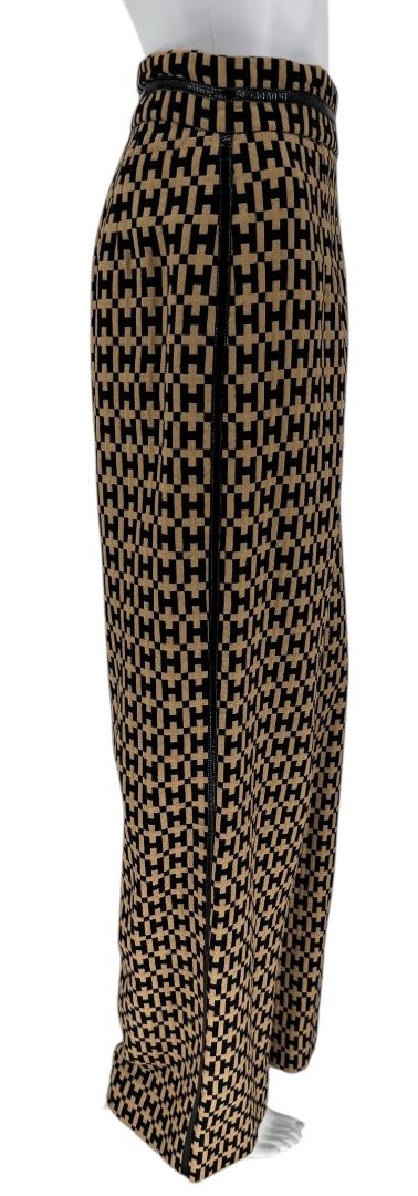 Vintage Halston “H” Patterned Straight-Leg Pants