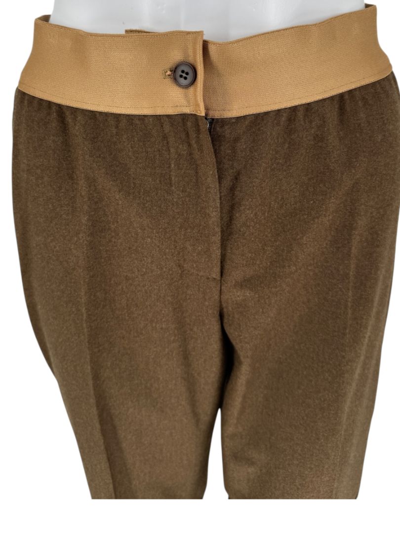Max Mara Wool-Cashmere Tapered Pants - US 12