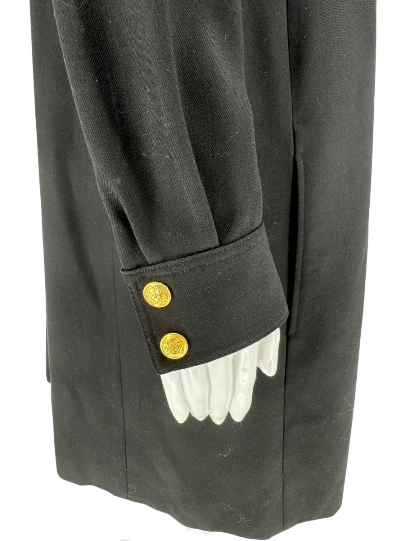 Celine Wool Dress with Gold Buttons - Size 12