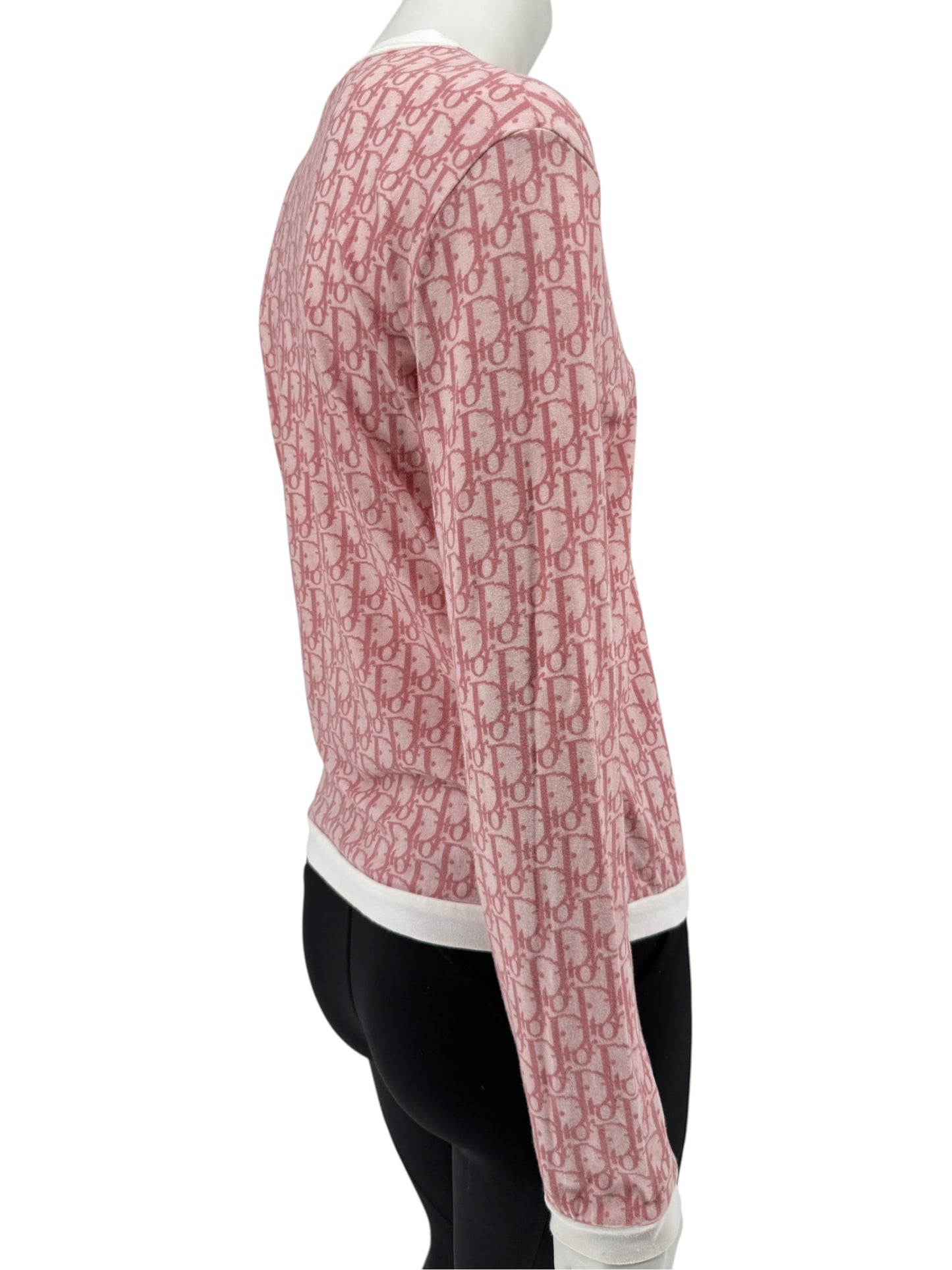 Christian Dior by John Galliano Diorissimo V-Neck Long Sleeve Shirt – Size FR 44