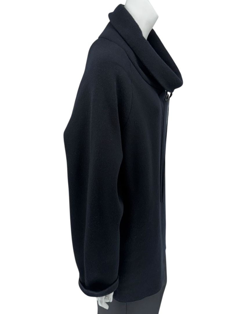 The Row Black Wool-Cashmere Cowl Neck Pullover – Size XS