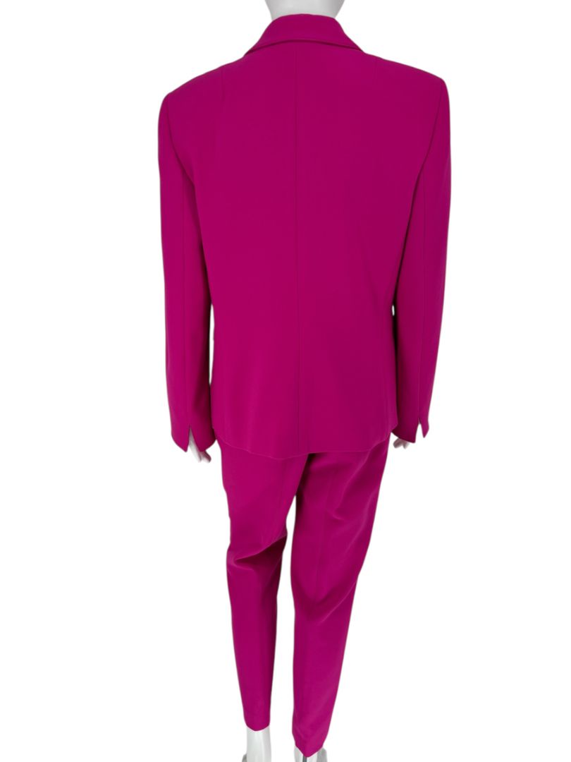 Akris Punto Fuchsia Blazer & Tapered Pant Suit Set – Size 12