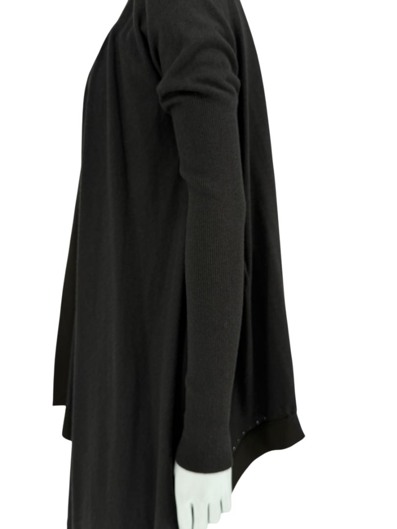 Givenchy Soft Black/Charcoal Drape Cardigan – Size S