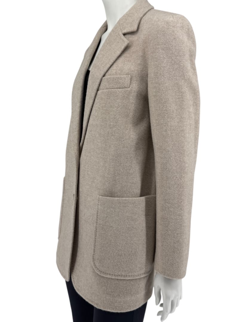 Max Mara Bronze-Gold Wool-Blend Blazer – Size IT 44