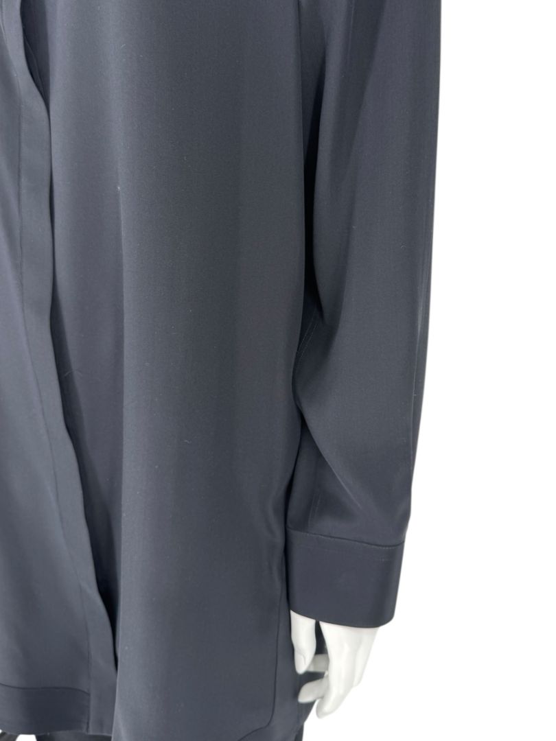 Givenchy Black Silk Tunic Shirt Dress – Size FR 42 (Fits Like M/L)