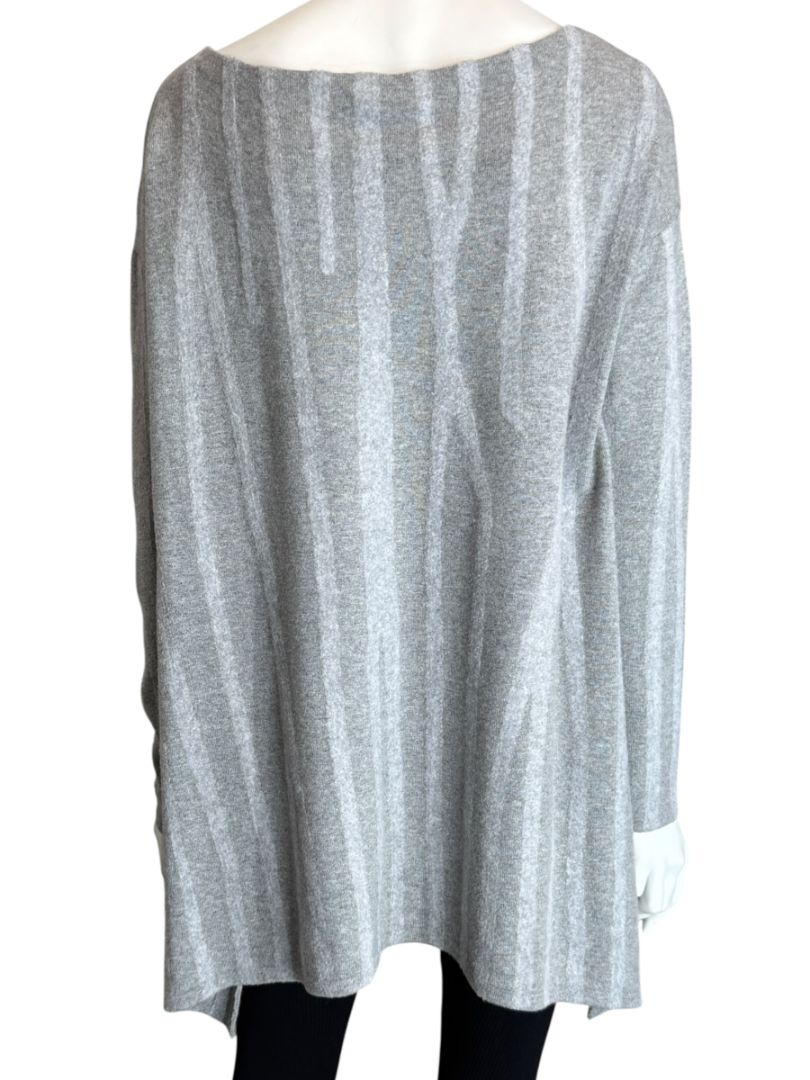 Donna Donna Karan Gray Wool-Blend Oversized Sweater – Size S