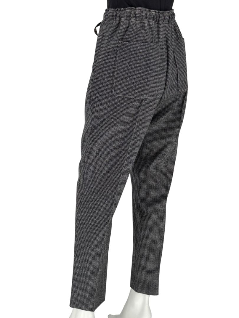 Fendi Roma Grey Wool-Blend Checked Pantsuit – Size IT 42 (Jacket) / IT 40 (Pants)