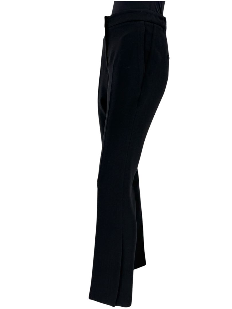 Brunello Cucinelli Black Wool-Blend Split-Hem Tailored Trousers - Size US 8 / IT 44