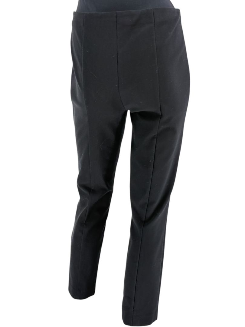 The Row Black Slim Ankle Pants with Side Zip – Size 10