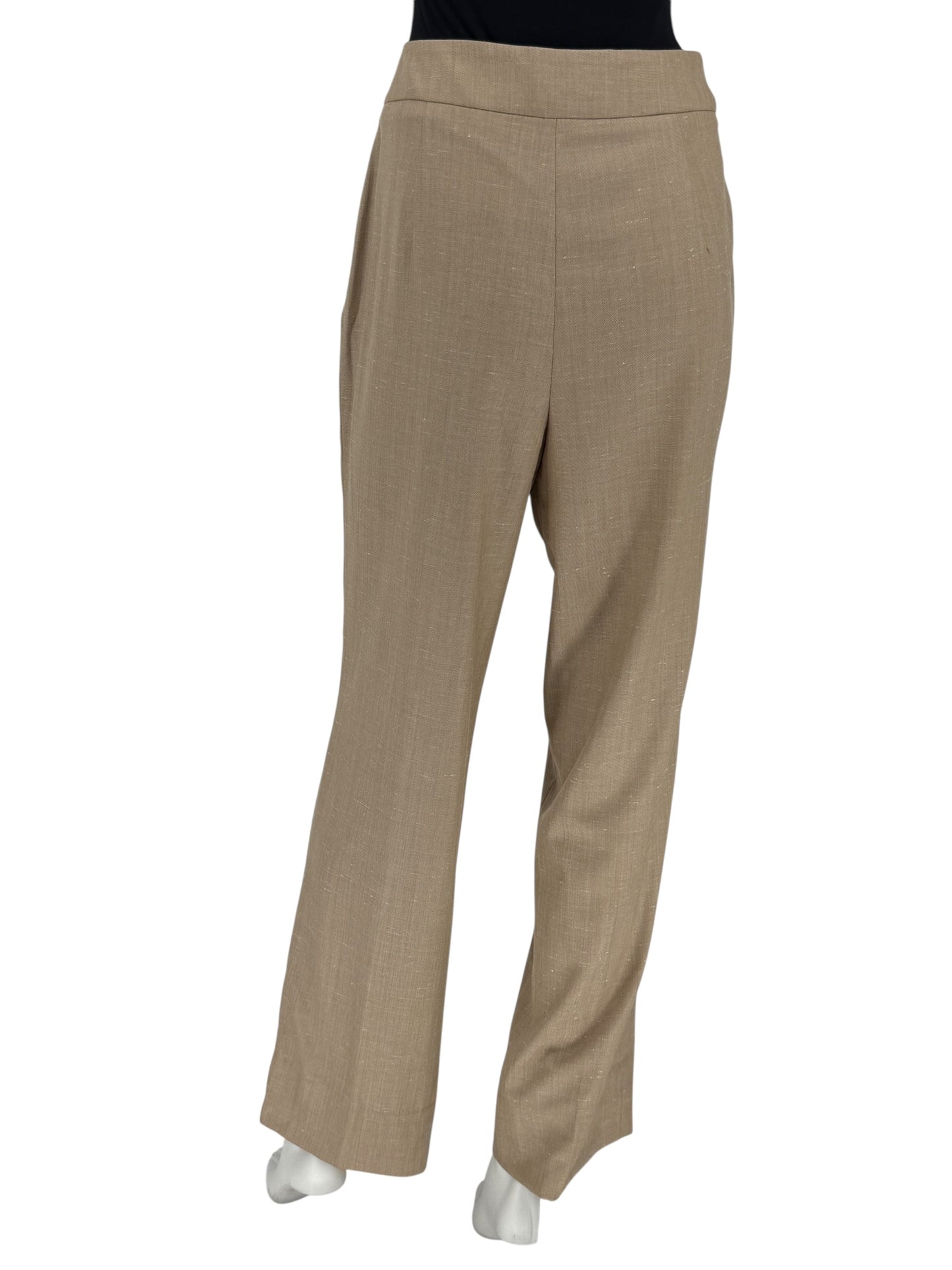 Escada Beige Wool-Silk Blend Two-Piece Suit – Size 42 (Blazer & Pants)