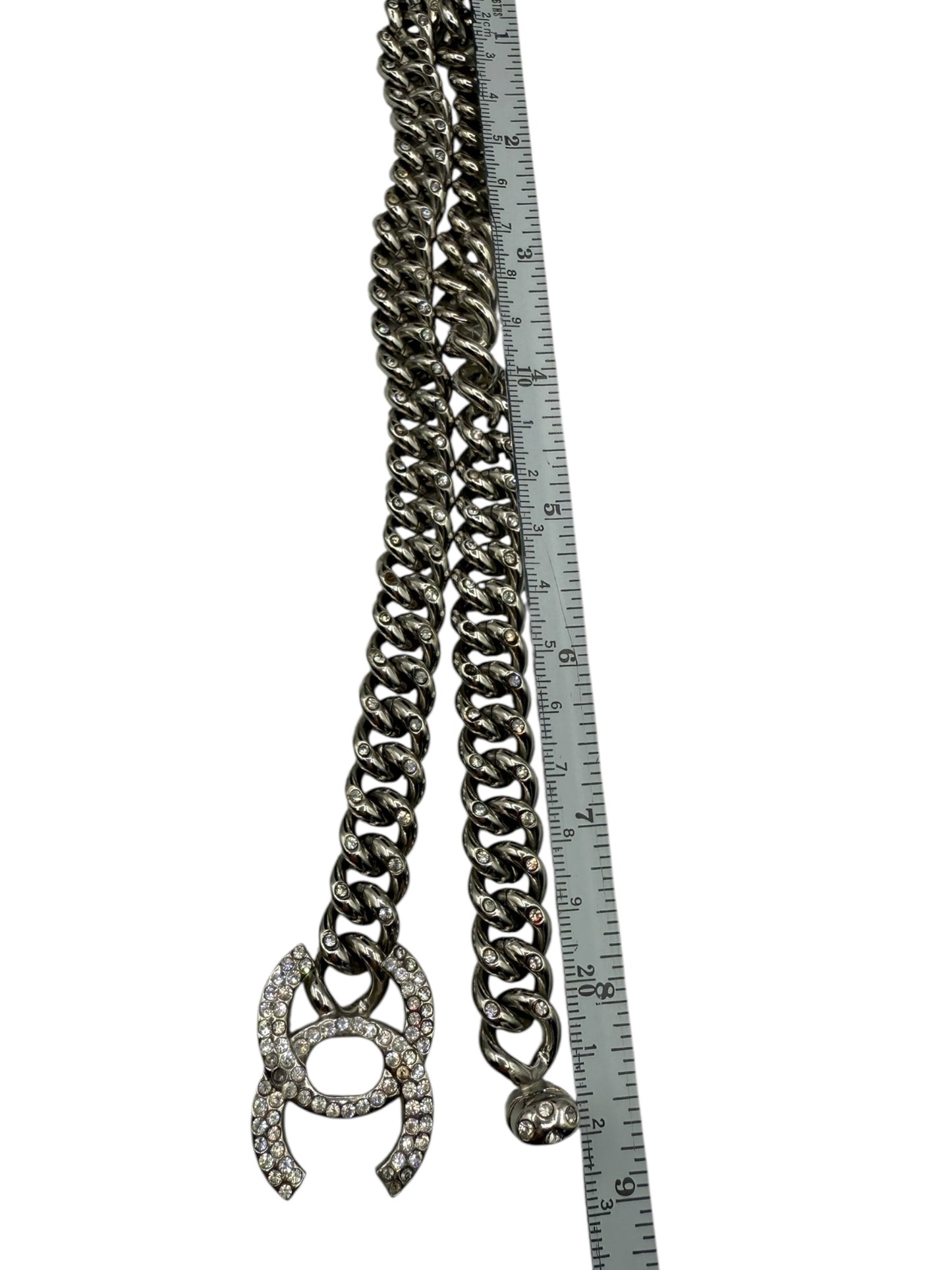 Chanel CC Turn Lock Rhinestone Necklace – Fall 1996 Collection