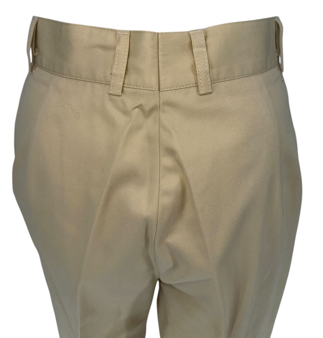 Escada Pale Yellow High-Waisted Pleated Pants – Size 36