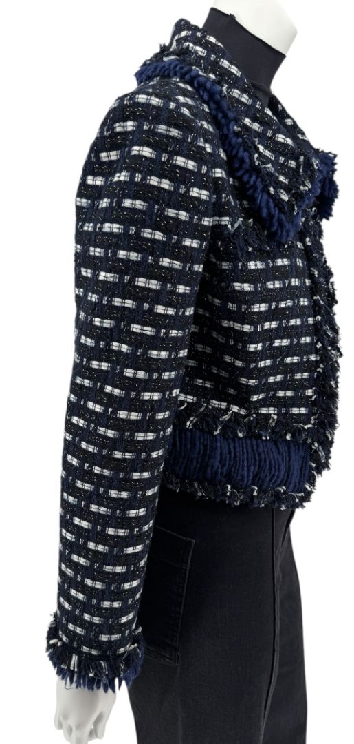 Oscar de la Renta Tweed Pattern Jacket - Size 12