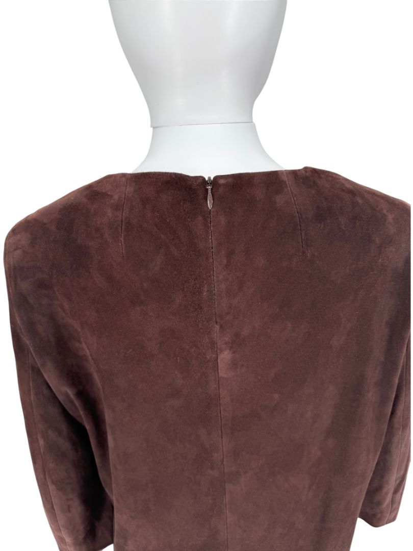 The Row Ruby Chocolate Brown Sheath Dress – Size 8
