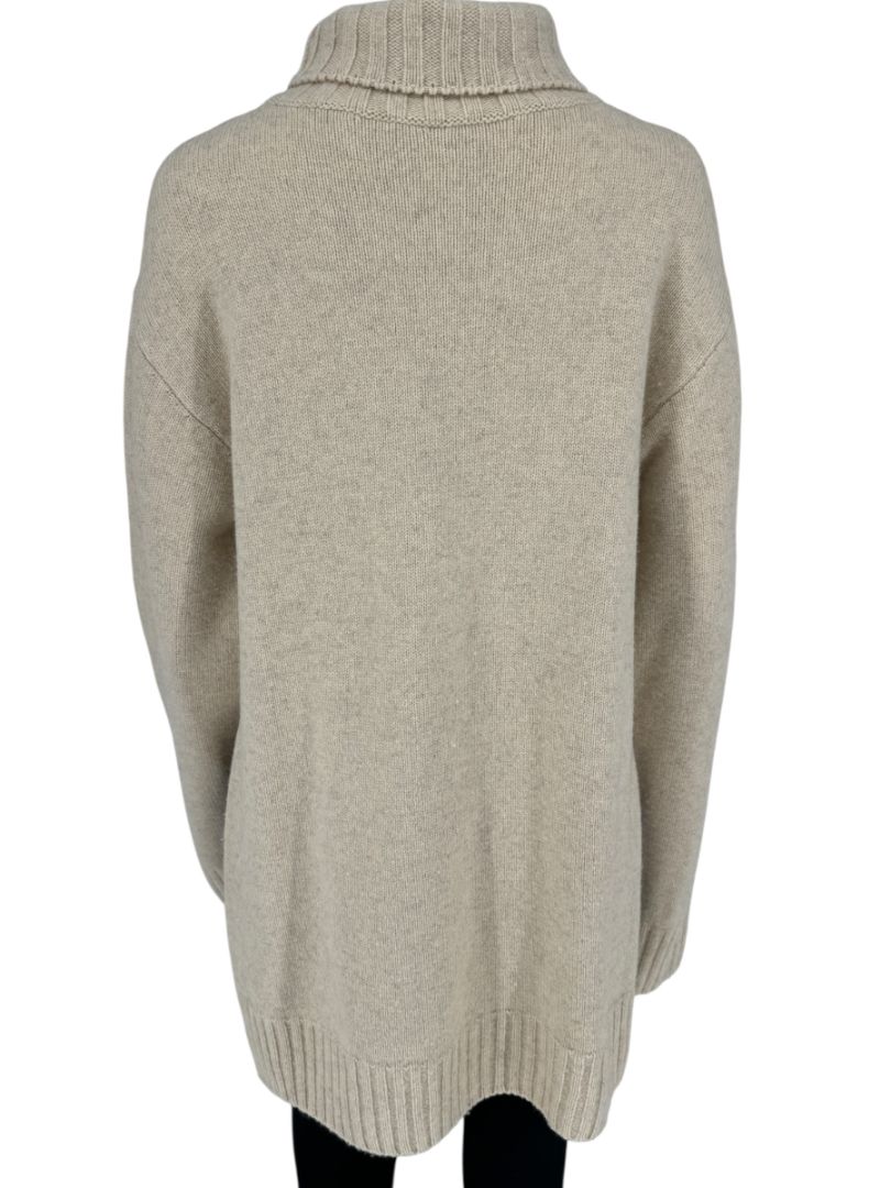 Celine Oversized Merino Wool Funnel Neck Sweater - Large
